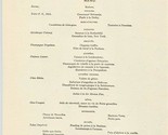 The Epicurean Dinner Menu Sir Morton Peto Delmonico&#39;s New York 1865 Repro - £21.74 GBP