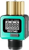 4-Mode Water Flow Meter with Brass Inlet &amp; LCD - Perfect for Outdoor Gar... - $54.40