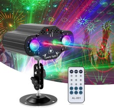 Party Lights Dj Disco Lights, Stage Laser Light Projector 2 Rgb Led Multiple - £35.10 GBP