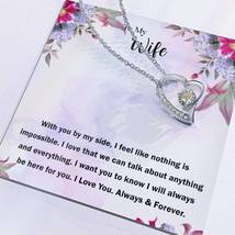 To My Wife Necklace With a Precious Message Card. Gift for Her. From Husband.  - £31.02 GBP+