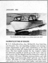 1951 Magazine Photo Galbraith Sea Angler 28&#39; Boats Keyport,NJ - $8.90