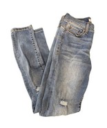 Juicy Couture Distressed Skinny Leg Denim Blue Jeans Women&#39;s Pants Size 2 - £9.73 GBP