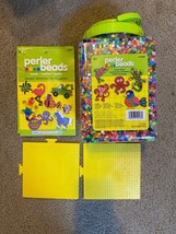 Perler Bead Lot with Peg Boards Beads Direction Sheets - £14.48 GBP