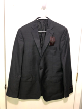 NEW Black Brown 1826 Mens 42L Wool Gray Sports Coat Jacket Blazer Retail... - £20.54 GBP