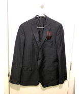 NEW Black Brown 1826 Mens 42L Wool Gray Sports Coat Jacket Blazer Retail... - $25.73