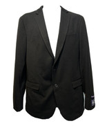 New Savile Row Fairfax Mens 42L Brit Skinny Black Notch Vent Blazer Suit... - £44.41 GBP