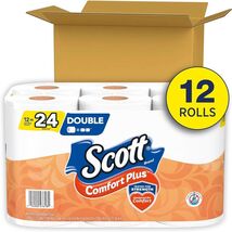 Scott ComfortPlus Toilet Paper, 12 Double Rolls, 231 Sheets per Roll, Se... - $15.84