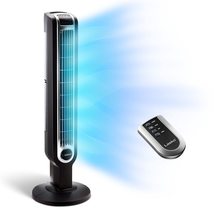 Lasko Portable 36&quot; Oscillating 3-Speed Tower Fan with Remote Control and Timer f - £79.68 GBP