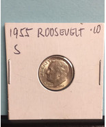 1955 S Roosevelt Dime  - £13.52 GBP