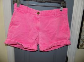 Crewcuts Shorts Chino Roll Cuff Neon Pink Size 14 Girl's EUC - $22.50