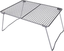 Boundless Voyage Titanium Folding Net Grill with Removable Legs Campfire Grill - £46.24 GBP