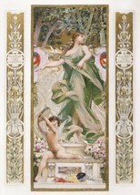13963.Decor Poster.Room interior wall Nouveau art.Luc-Olivier Merson painting - £12.91 GBP+