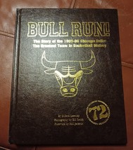 Bull Run:  1995-96 Chicago Bulls Leather Bound book signed by Jordan COA - £6,394.04 GBP