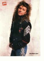 Jon Bon Jovi Monkees teen magazine pinup clipping long socks 1980&#39;s Rock... - £2.79 GBP
