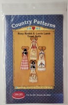 Rosy Rabbit &amp; Lorrie Lamb Towel Dolls Ozark Crafts Country Patterns Patt... - £7.77 GBP
