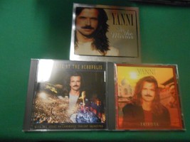 3 Music CDs-YANNI ....... Live at Acropolis...On the Mirror...Tribute - £11.44 GBP