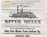 River Queen New Orleans Packet Boat Flyer and Melodrama Theatre Program ... - $67.32