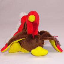 RARE Ty Beanie Baby GOBBLES The Turkey 1996 Retired Beanie Baby With Bot... - $9.74