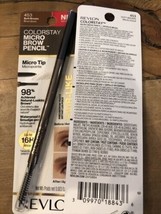 Lot of 2 REVLON Colorstay Waterproof Micro Brow Pencil w Brush #453 Soft Brown - £9.74 GBP