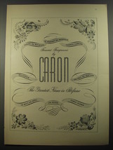 1954 Caron Perfume Ad - Famous Fragrances by Caron the Greatest Name in Perfume - $18.49