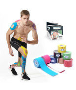 8Pack Kinesiology Tape Waterproof Breathable Cotton Elastic (5mx5cm)Mixe... - $30.99