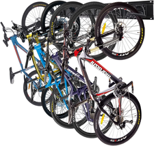 Bike Storage Rack, 6 Bike Racks and 6 Helmets Hooks, Wall Mounted Bike S... - $59.84