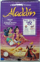 Aladin Academy Award Winner Money Saving Coupons Poster October 1st 1993 Video - £14.41 GBP