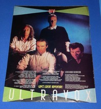 Ultravox No1 Magazine Photo Clipping Vintage October 1984 UK Howard Jone... - $14.99
