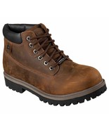 Skechers Men&#39;s Sergeants-Verdict Work Boot Memory Foam 4442 CDB Brown SI... - $1,880.76 MXN