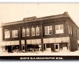 RPPC Hughs Block Grand Rapids Minnesota MN UNP Postcard Y16 - $24.70