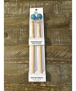 Big Twist Beechwood Shaft Resin Stopper Knitting Needles 10.5/6.5mm - €42,11 EUR