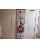 Christmas Is Forever &quot;Canvas LED Welcome Door Greeter Cardinal Lamp&quot; NEW... - $699.51 MXN
