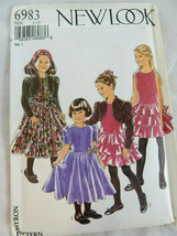 New Look Simplicity 6983 Girl&#39;s Dress &amp; Bolero Size 6 7 8 9 10 11 12 Uncut - £7.81 GBP
