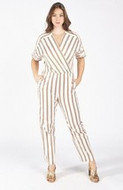 Maje Pieni Striped V-Neck Twill Jumpsuit ( 38 ) - £132.41 GBP