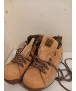 Caterpillar Ladies Tan Brown Leather Casual Boots Size UK 5 EU 38 US 7 E... - £64.92 GBP