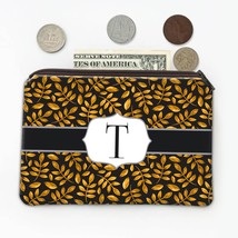 Plant Twigs : Gift Coin Purse Golden Autumn Thanksgiving Leaves Pattern ... - £7.91 GBP