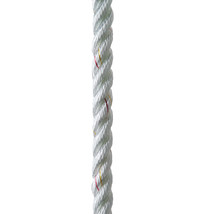 New England Ropes 3/4&quot; Premium 3-Strand Dock Line - White w/Tracer - 50 [C6050-2 - £63.39 GBP