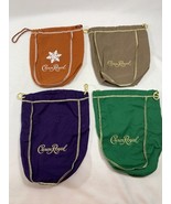 4 Crown Royal Salted Caramel Snowflake Green Purple Beige Bags - $9.90
