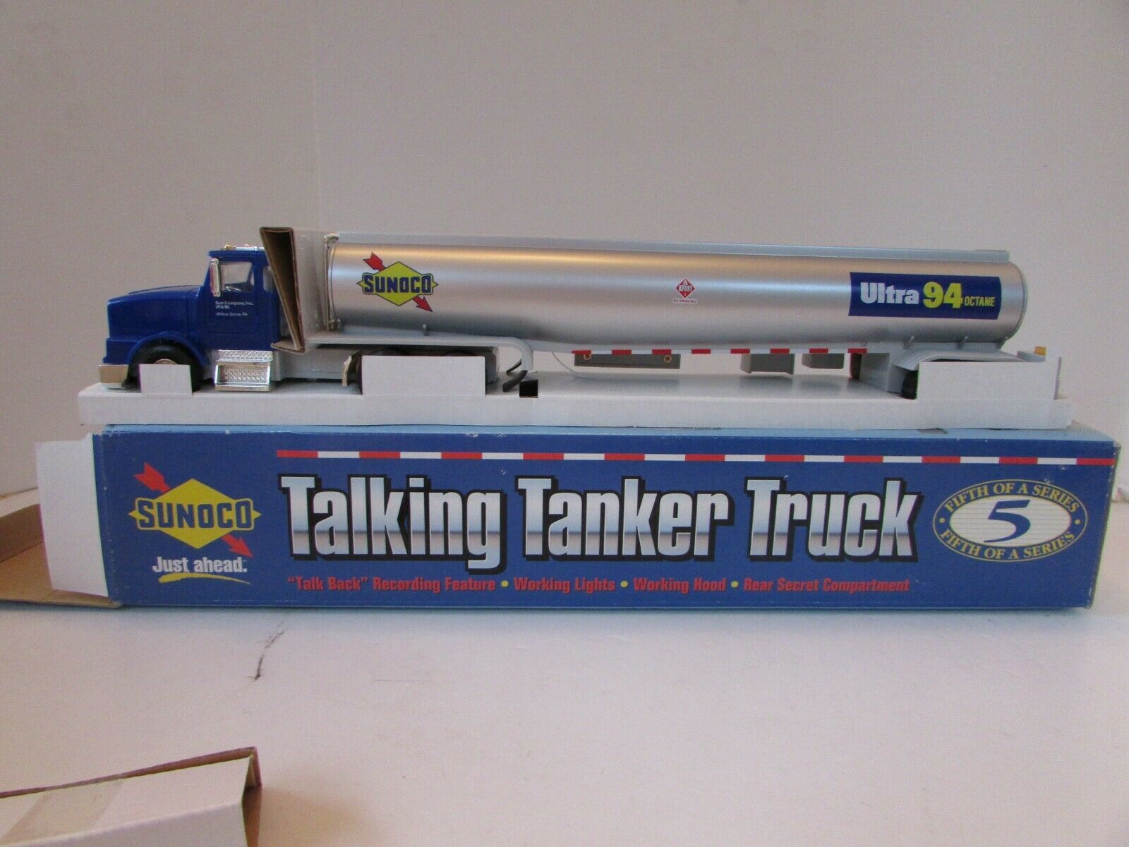 1998 SUNOCO TALKING TOY TANKER TRUCK COLLECTORS EDITION SOUNDS ULTRA94 NIB LotD - $9.67