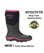 Dryshod Sizes 6-11 Arctic Storm Women&#39;s Mid Black/Pink  ARS-WM-PN Muck S... - £129.03 GBP