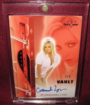 2012 Benchwarmer Vault Autograph Cassandra Lynn Blue Foil 2/5 - £53.73 GBP