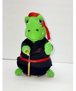 VERY RARE GEMMY ANIMATED KUNG FU TURTLE TIM BLACK ROB RED BELT DANCING S... - €58,06 EUR