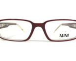 Mini Eyeglasses Frames VM1006 COL.6RZ Burgundy Red Clear Rectangular 53-... - $55.97