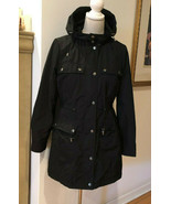 Pendleton Black Quilted Insulated Jacket Parka w/ Hood Sz S EUC - $64.35