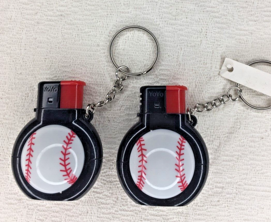 2 ... Cigarette/ Cigar/Pipe Baseball Lighter &amp; Key Chain - $7.87