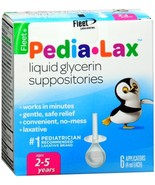 Fleet Pedia-Lax Liquid Glycerin Suppositories 6 Each (Pack of 1) - $9.89