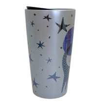 Starbucks 2020 Halloween Black Cat Moon Stars Ceramic Double Wall Tumbler 12 oz - £28.13 GBP