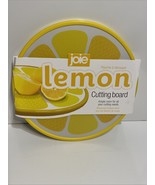 Joie Lemon Cutting Board Round Kitchen Bar Chopping Fruit 2 Sided BPA Fr... - $12.84