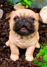 Ebros Adorable Begging Face Fawn Pug Puppy Dog Figurine Pet Pal Pugsy - €25,70 EUR