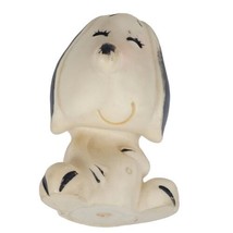 Vintage Squeak toy Black and White Dog Looks Like Snoopy Stahlwood - $4.45